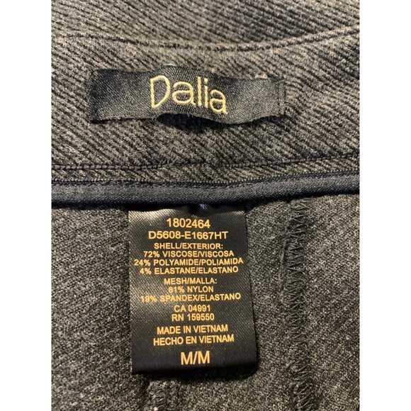 Dalia Women Size Medium M Gray Viscose Dress Pants Stretch Work Career EUC - Picture 4 of 5